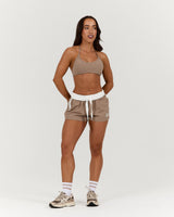LUXE HALTER BRA - LILLY TAUPE