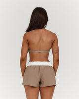 LUXE HALTER BRA - LILLY TAUPE