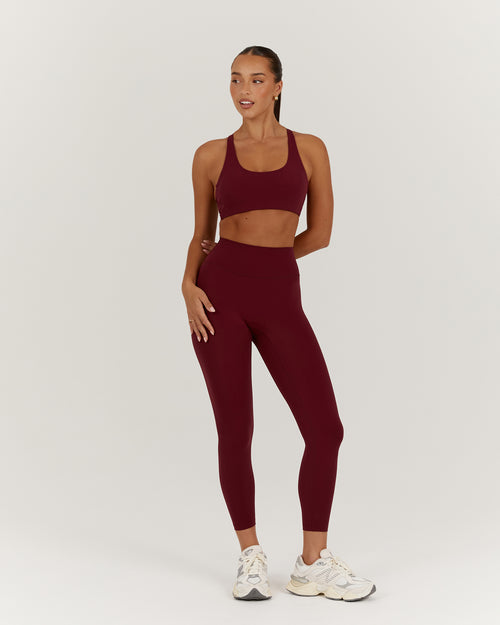 LUXE LEGGINGS 24" - BERRY