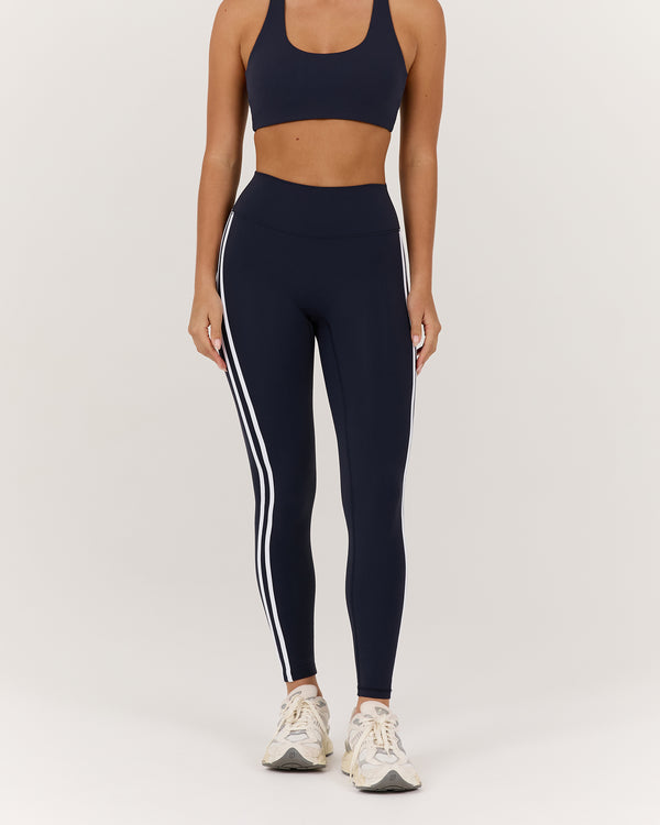 LUXE LEGGINGS 28" - DEEP NAVY WHITE