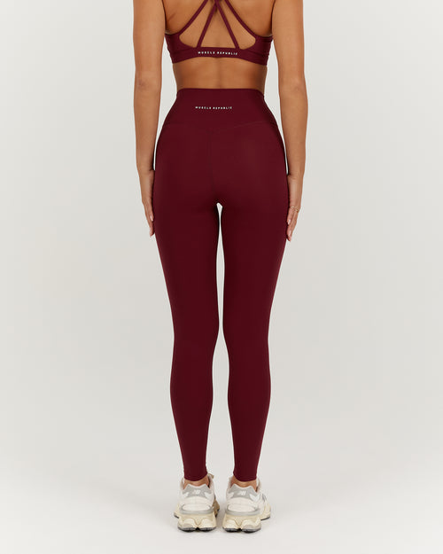 LUXE LEGGINGS 28" - BERRY