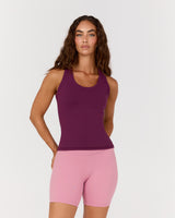LUXE LONGLINE TANK - BEET