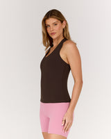 LUXE LONGLINE TANK - FONDANT