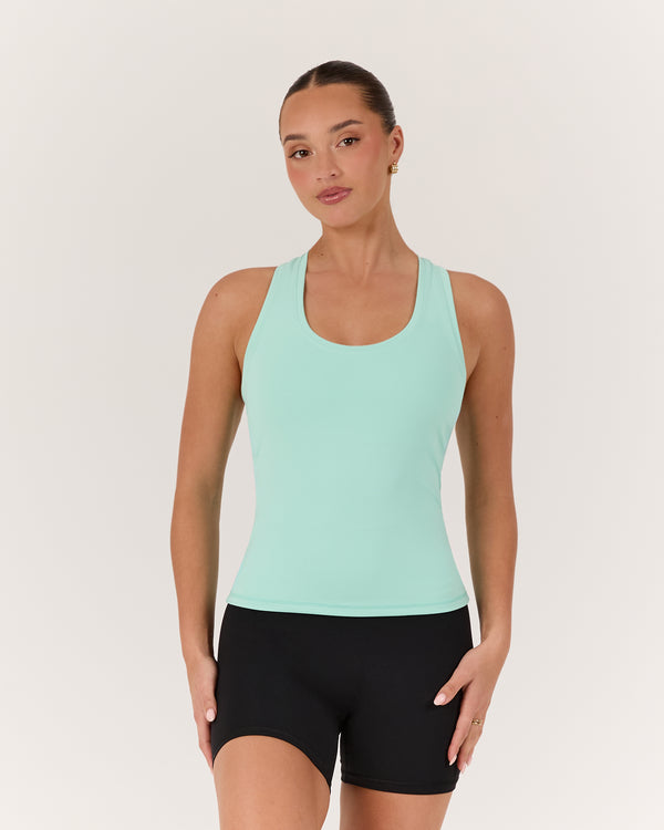 LUXE LONGLINE TANK - ICED MINT