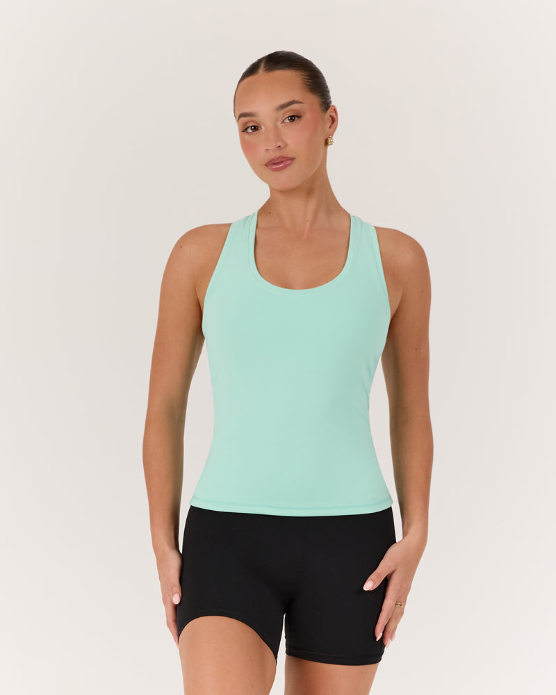LUXE LONGLINE TANK - ICED MINT