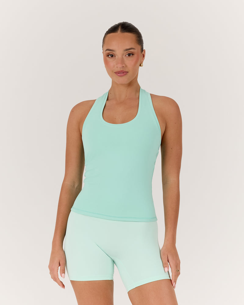 LUXE LONGLINE TANK - ICED MINT