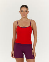 LUXE MIA TOP - FIERY RED
