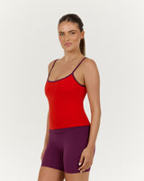 LUXE MIA TOP - FIERY RED