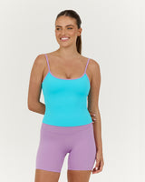 LUXE MIA TOP - TURQUOISE