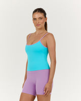 LUXE MIA TOP - TURQUOISE