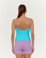 LUXE MIA TOP - TURQUOISE