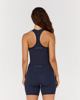 LUXE MIDRIFF TANK - DEEP NAVY