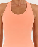 LUXE MIDRIFF TANK - PEACH