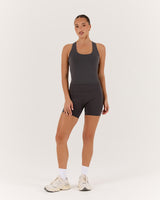 LUXE MIDRIFF TANK - PEBBLE