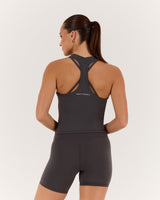 LUXE MIDRIFF TANK - PEBBLE