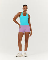 LUXE MIDRIFF TANK - TURQUOISE
