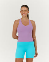 LUXE MIDRIFF TANK - VIOLET
