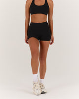 LUXE MINI SHORTS - BLACK
