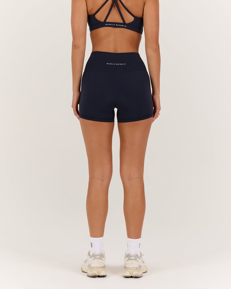 LUXE MINI SHORTS - DEEP NAVY