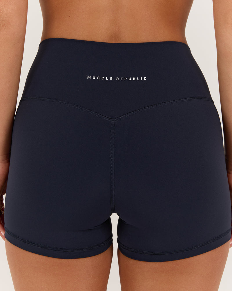 LUXE MINI SHORTS - DEEP NAVY