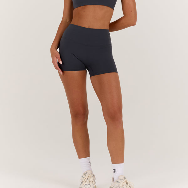 LUXE MINI SHORTS - ALLOY – MUSCLE REPUBLIC