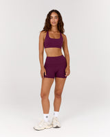 LUXE MINI SHORTS - BEET