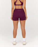 LUXE MINI SHORTS - BEET