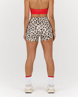 LUXE MINI SHORTS - FIERCE LEOPARD