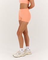 LUXE MINI SHORTS - PEACH