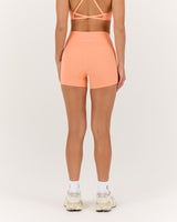 LUXE MINI SHORTS - PEACH