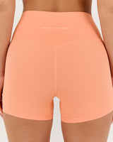 LUXE MINI SHORTS - PEACH