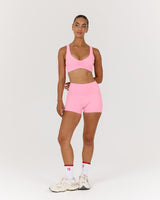 LUXE MINI SHORTS - POP PINK