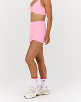 LUXE MINI SHORTS - POP PINK