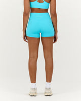 LUXE MINI SHORTS - TURQUOISE