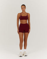 LUXE MINI SHORTS - BERRY