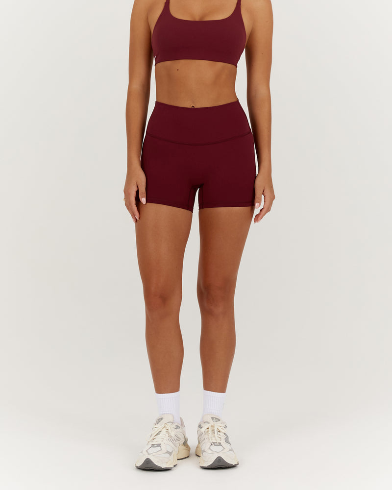 LUXE MINI SHORTS - BERRY