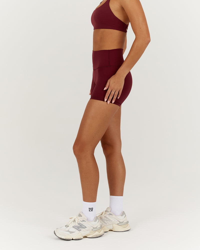 LUXE MINI SHORTS - BERRY