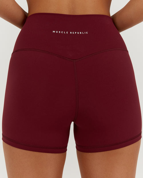 LUXE MINI SHORTS - BERRY