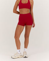 LUXE MINI SHORTS - CHERRY