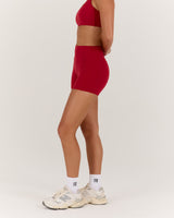 LUXE MINI SHORTS - CHERRY