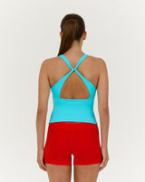 LUXE NINA TOP - TURQUOISE