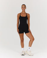 LUXE NORA BODYSUIT - BLACK