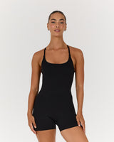 LUXE NORA BODYSUIT - BLACK