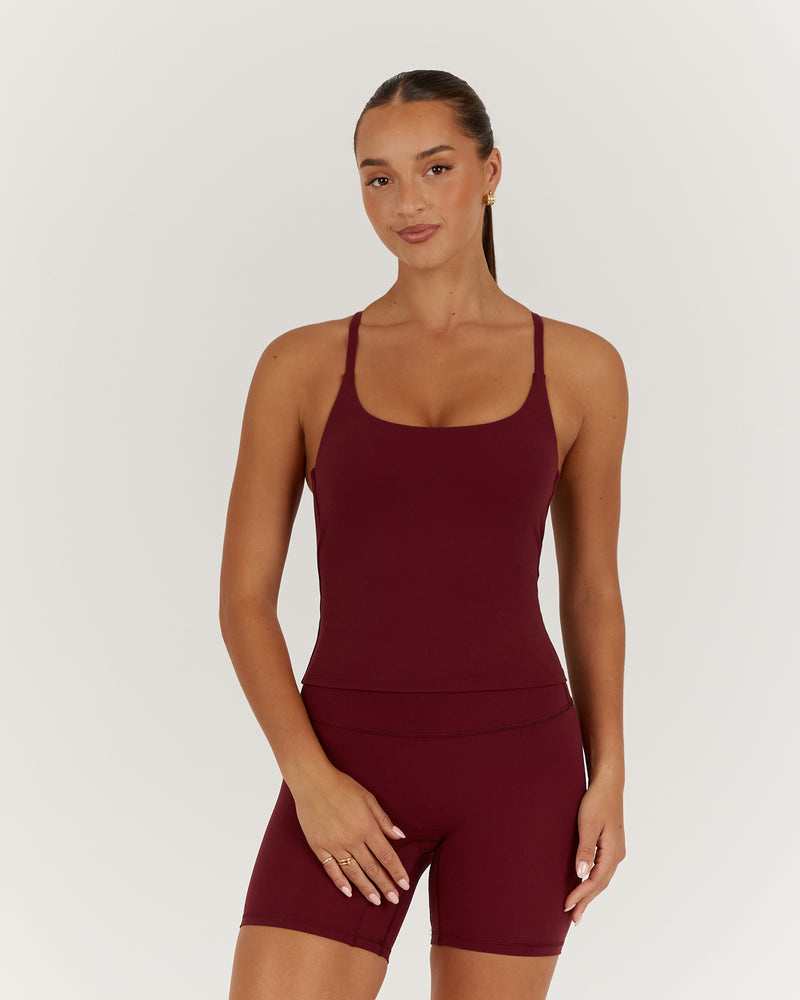 LUXE NORA TOP - BERRY