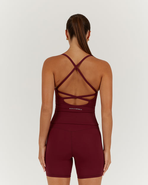 LUXE NORA TOP - BERRY