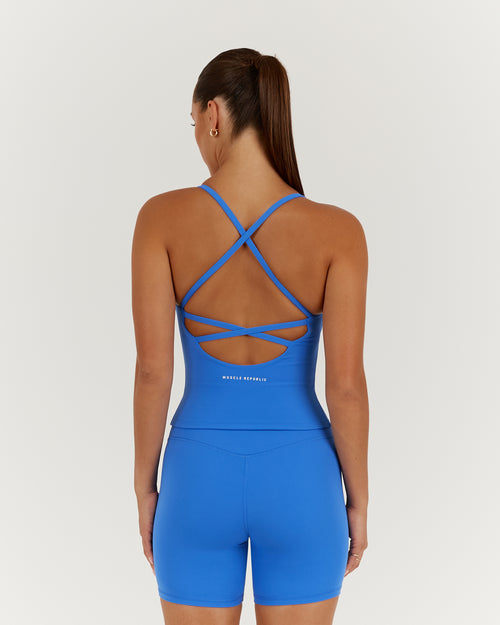 LUXE NORA TOP - COBALT