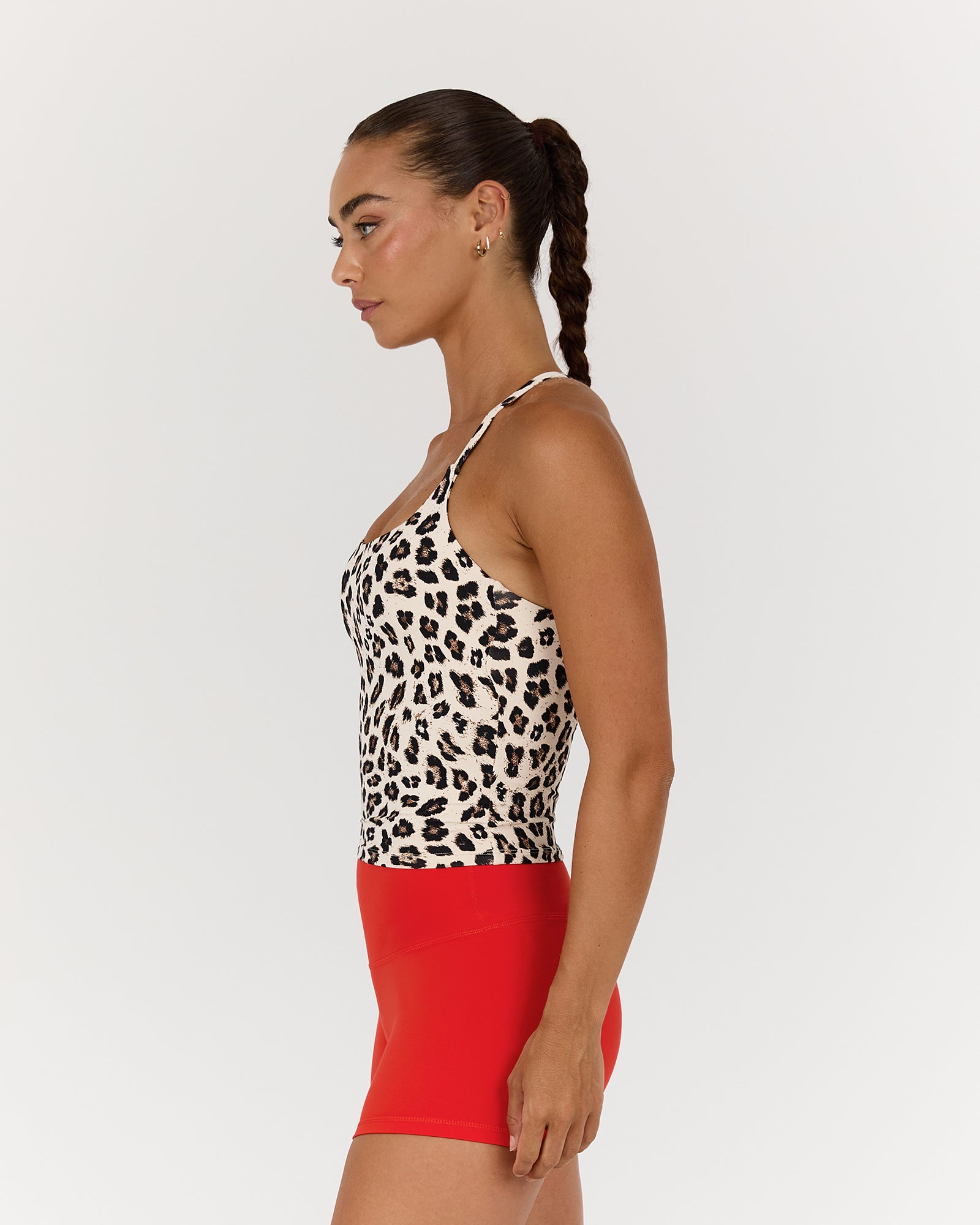 LUXE NORA TOP - FIERCE LEOPARD – MUSCLE REPUBLIC