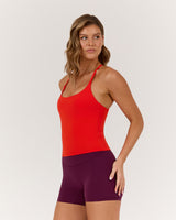 LUXE NORA TOP - FIERY RED