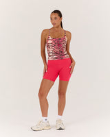 LUXE NORA TOP - TIGER PEACH