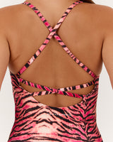 LUXE NORA TOP - TIGER PEACH